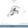 Moen Chateau Chrome Single Handle Bathroom Faucet Without Drain Assembly, L4605(0.5)