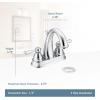 Moen Kingsley Chrome Two-Handle High Arc Bathroom Faucet, 6121(Wrought Iron)