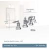 Moen TS418 Waterhill Two-Handle Traditional 8-Inch Widespread Bathroom Faucet Trim Kit, Valve Required, Chrome(Chrome)