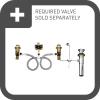 Moen TS418 Waterhill Two-Handle Traditional 8-Inch Widespread Bathroom Faucet Trim Kit, Valve Required, Chrome(Chrome)