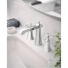 Moen TS6985 Flara Two-Handle 8 in. Widespread Cross Handle Bathroom Faucet Trim Kit, Valve Required, Chrome(Chrome)