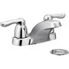 Moen 4925 Chateau Two-Handle Low Arc Bathroom Faucet, Chrome