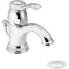 Moen 6102 Kingsley One-Handle Traditional Bathroom Sink Faucet with Available Vessel Sink Extension Kit, Chrome