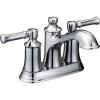 Moen Dartmoor Chrome Traditional Two Handle Centerset Bathroom Sink Faucet, 6802