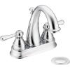 Moen Kingsley Chrome Two-Handle High Arc Bathroom Faucet, 6121(Chrome)