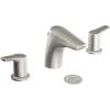 Moen T6820 Method Two-Handle Low Arc Bathroom Faucet Without Valve, Chrome(Brushed Nickel)