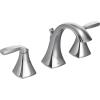 Moen Voss Chrome Two-Handle Adjustable Widespread Bathroom Faucet Trim Kit, Valve Required, T6905(Chrome)