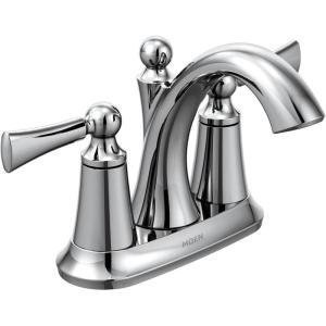 Moen 4505 Chrome Two-Handle Bathroom Faucet, 5.50 x 8.13 x 10.13 inches(Chrome)