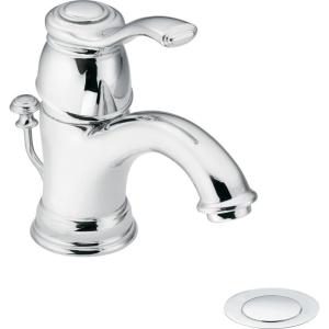 Moen 6102 Kingsley One-Handle Traditional Bathroom Sink Faucet with Available Vessel Sink Extension Kit, Chrome