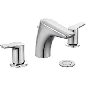 Moen T6820 Method Two-Handle Low Arc Bathroom Faucet Without Valve, Chrome(Chrome)