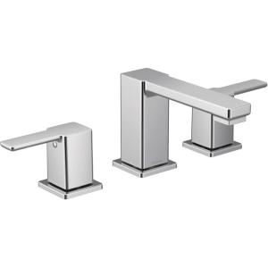 Moen TS6721 90 Degree Two-Handle Widespread Modern Bathroom Faucet, Valve Required, Chrome