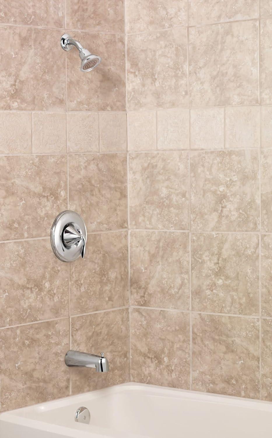 image:imageMoen Eva Brushed Nickel OneHandle PosiTemp Shower Trim Kit Featuring Shower Head and Shower Lever Handle Valve Required T2132BNBrushed Nickel