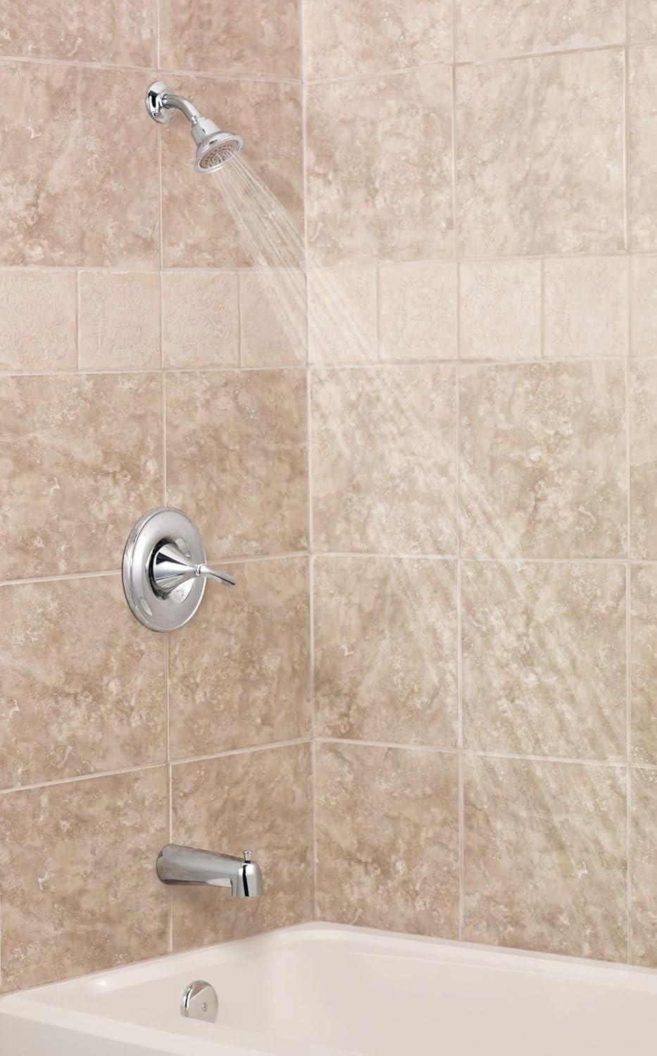image:imageMoen Eva Brushed Nickel OneHandle PosiTemp Shower Trim Kit Featuring Shower Head and Shower Lever Handle Valve Required T2132BNBrushed Nickel