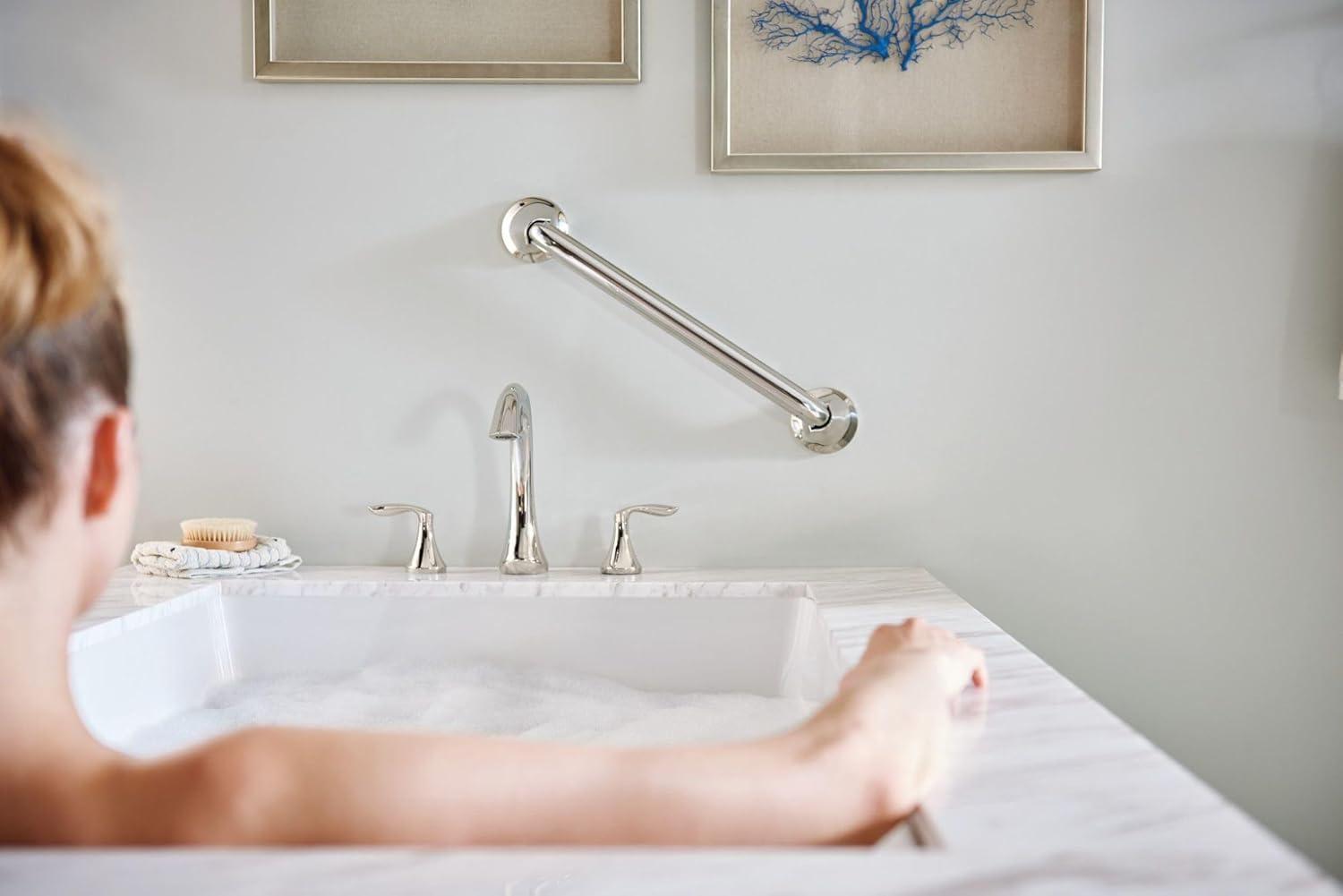 image:imageMoen Eva OilRubbed Bronze Transitional TwoHandle Deck Mount Roman Tub Faucet Trim Kit Valve Required T943ORBChrome