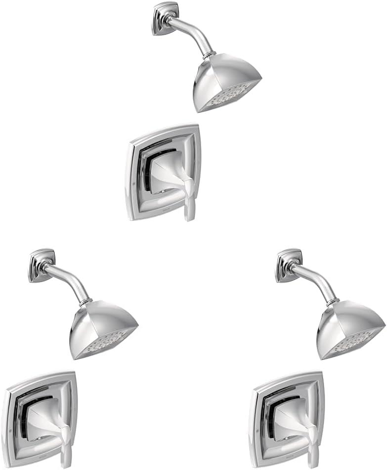 image:imageMoen Voss Chrome PosiTemp PosiTemp Pressure Balancing Shower Trim Kit Valve Required T2692Chrome