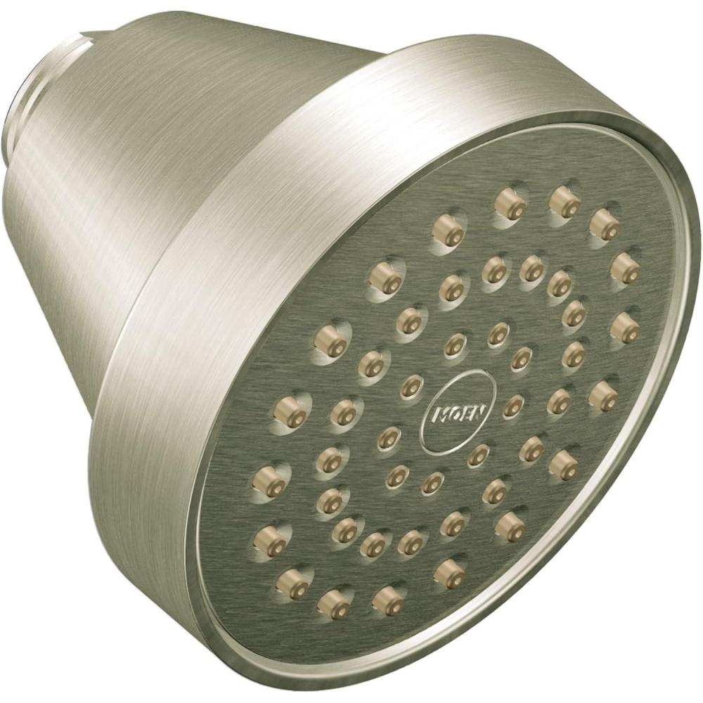 image:imageMoen 6399BG OneFunction 358 Diameter Round Spray Head Brushed GoldBrushed Nickel