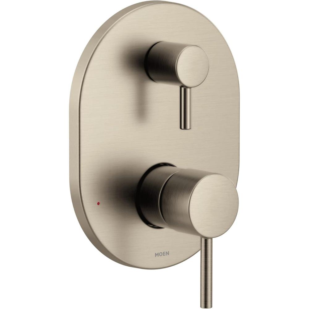image:imageMoen Align Brushed Gold MCORE 3Series 2Handle Shower Trim with Integrated Transfer Valve Valve Required UT3290BGBrushed Nickel