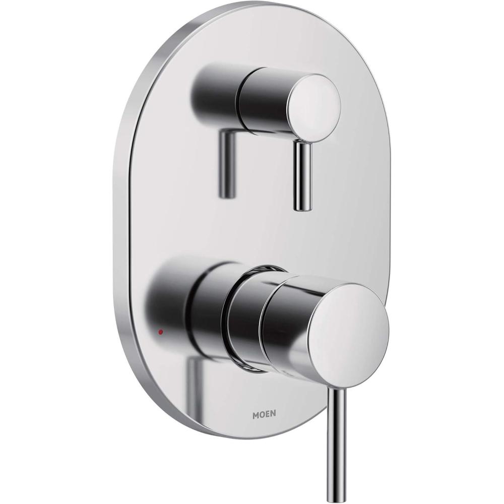 image:imageMoen Align Brushed Gold MCORE 3Series 2Handle Shower Trim with Integrated Transfer Valve Valve Required UT3290BGChrome