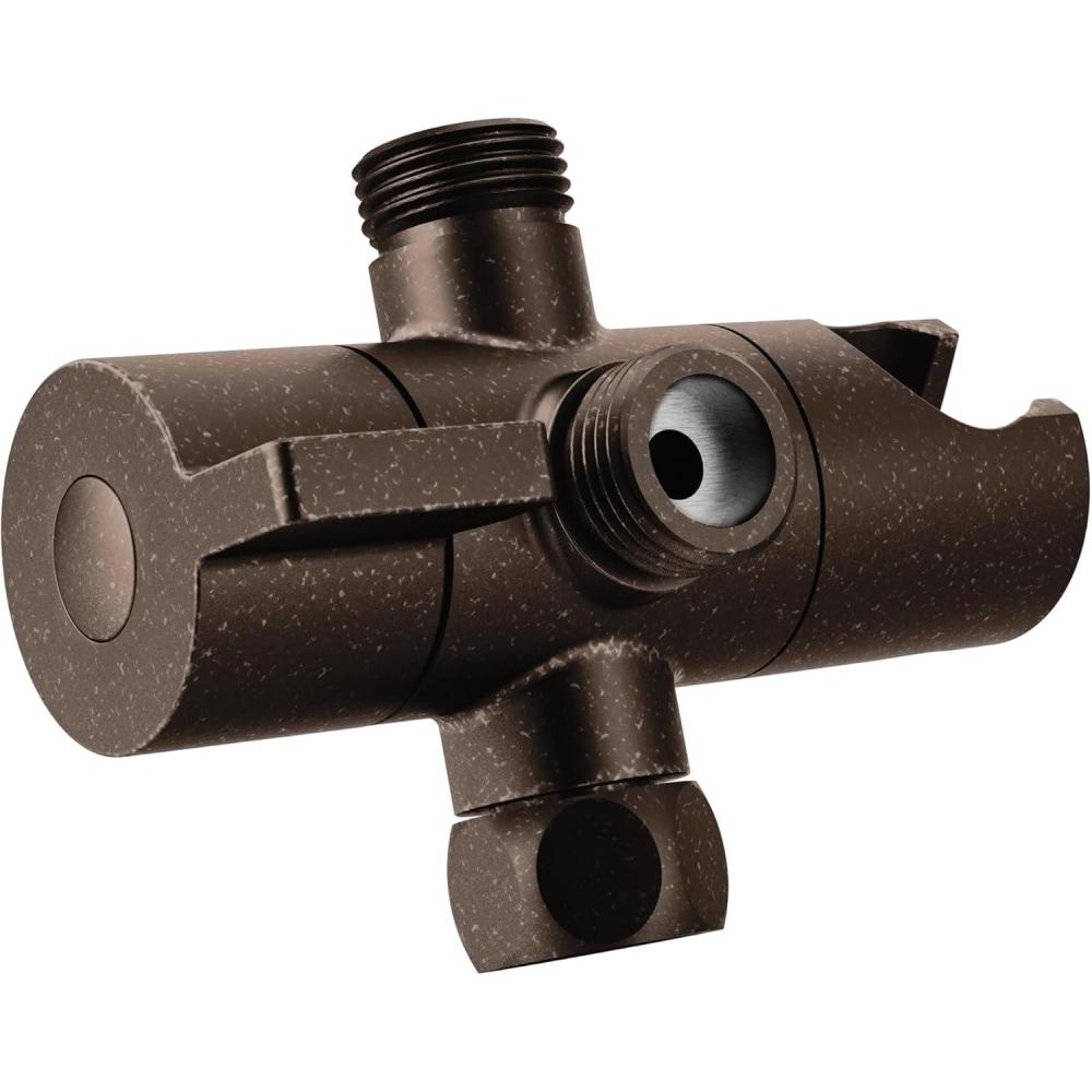image:imageMoen CL707ORB Pivoting Shower Arm Diverter with Hand Shower Cradle Oil Rubbed BronzeOil Rubbed Bronze