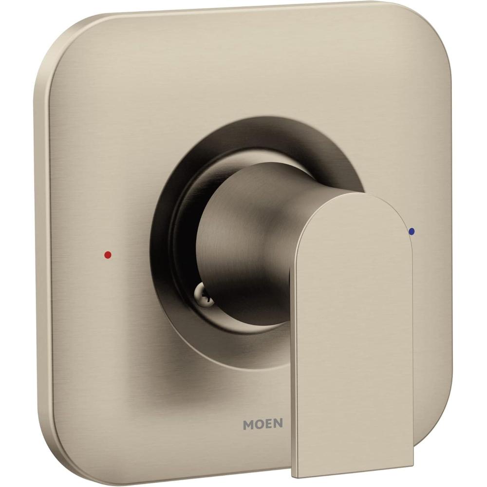 image:imageMoen Genta LX Chrome 1Handle PosiTemp Pressure Balancing Modern Valve Trim Kit Valve Required T2471Brushed Nickel