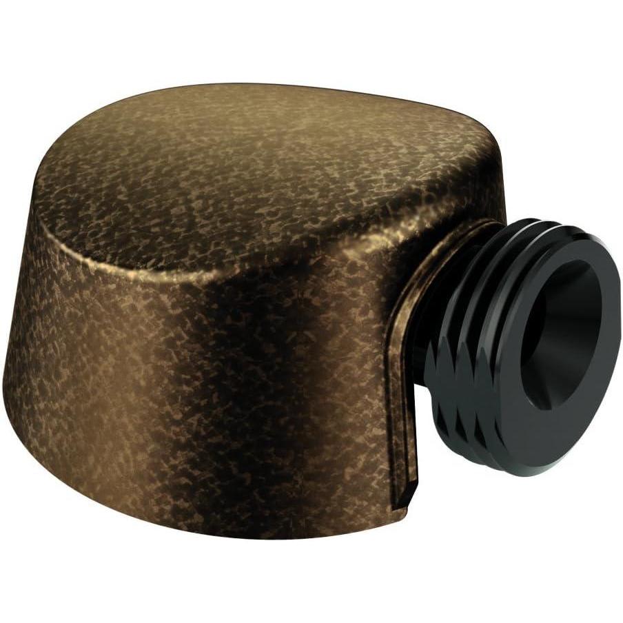 image:imageMoen Round Drop Ell Handheld Shower Hose Wall Connector Brushed Nickel Finish A725BNAntique Bronze