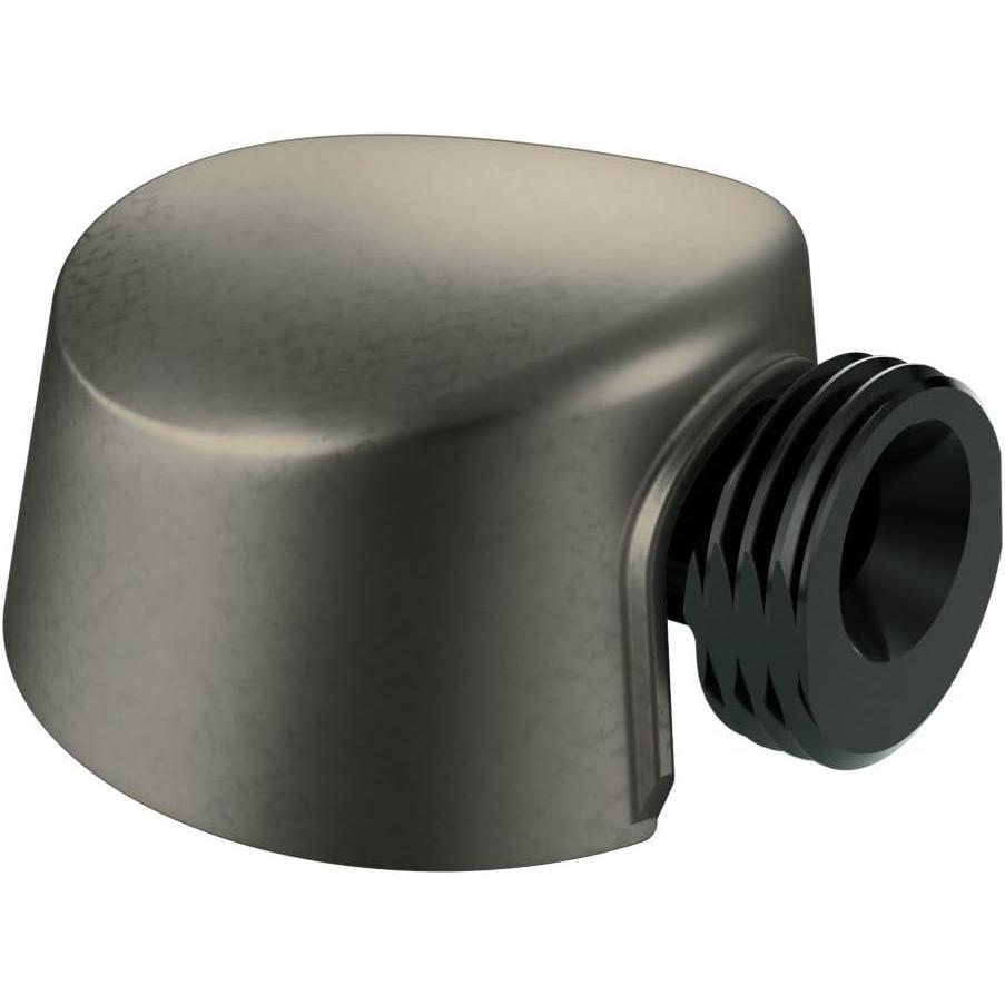 image:imageMoen Round Drop Ell Handheld Shower Hose Wall Connector Brushed Nickel Finish A725BNAntique Nickel