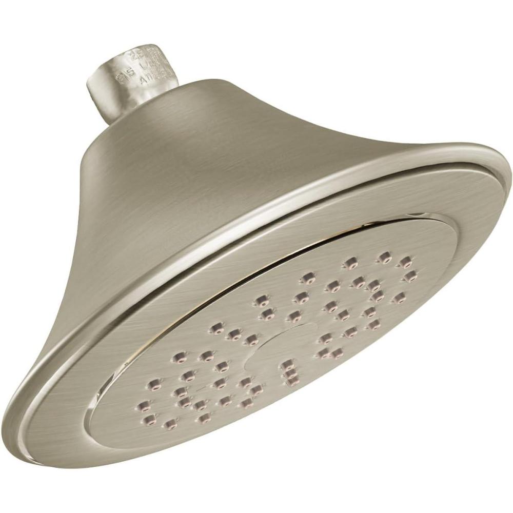 image:imageMoen S6335BN Rothbury 612 SingleFunction Showerhead with 25 GPM Flow Rate Brushed NickelBrushed Nickel