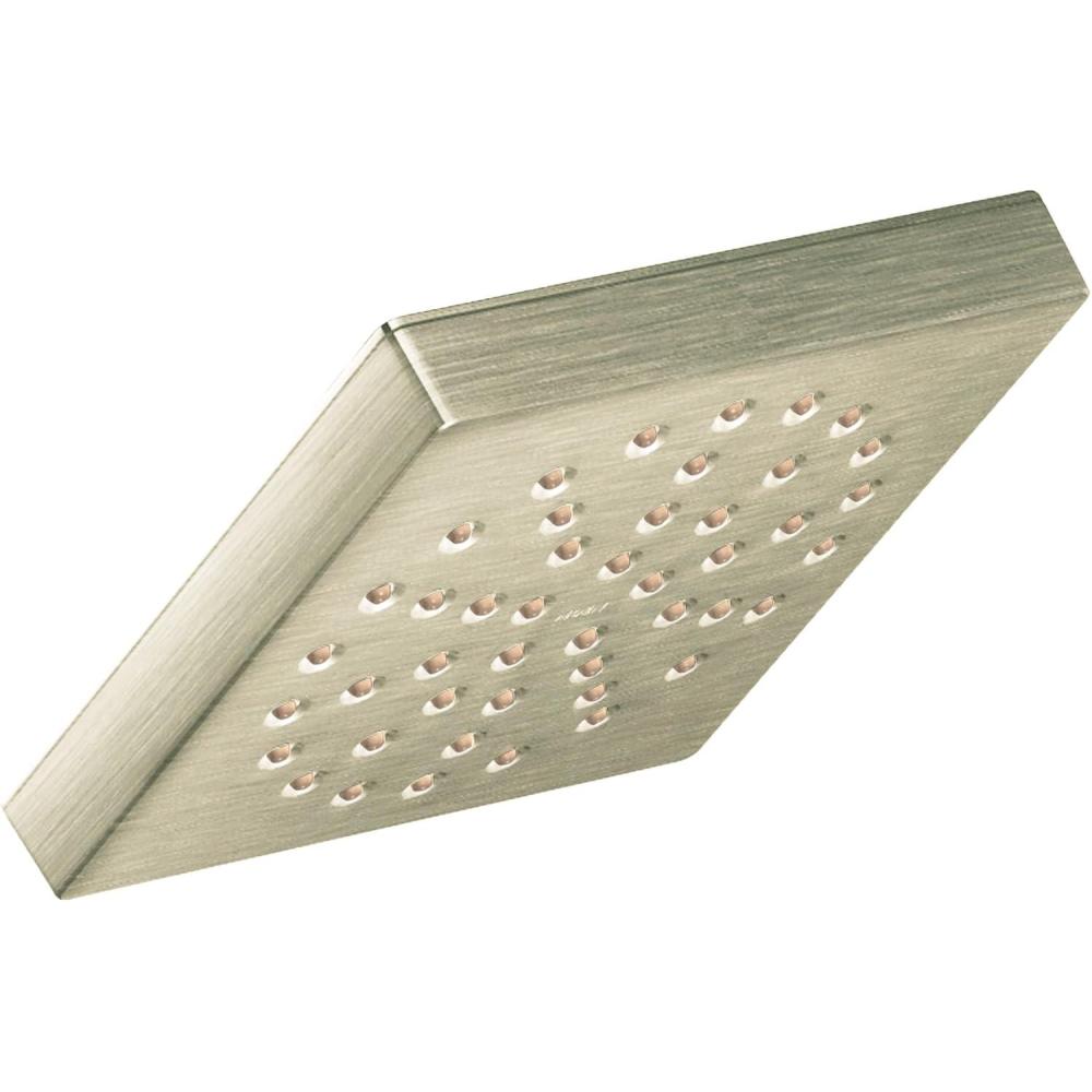 image:imageMoen S6340 90 Degree SingleFunction Showerhead with Immersion Technology at 25 GPM Flow Rate 6Inch ChromeBrushed Nickel