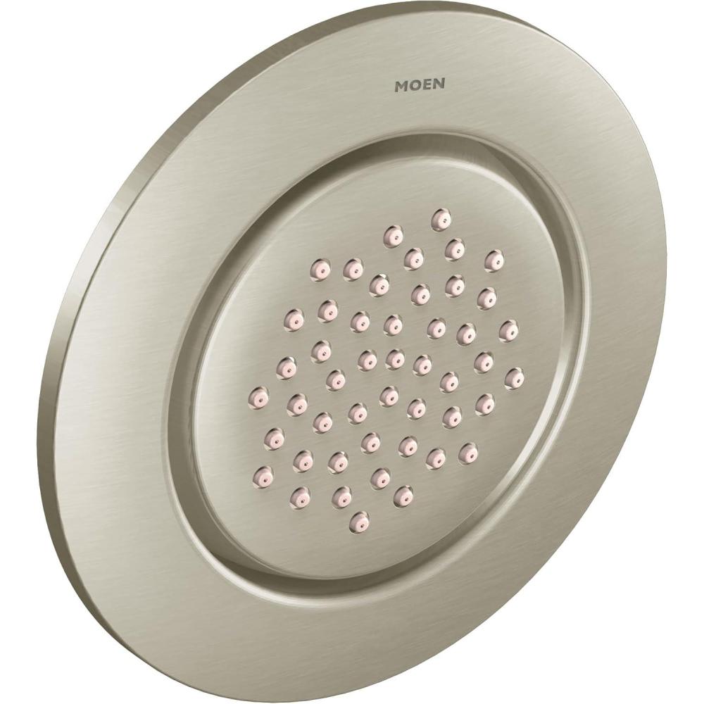 image:imageMoen TS1322ORB Mosaic Round SingleFunction Body Spray Valve Required Oil Rubbed BronzeBrushed Nickel