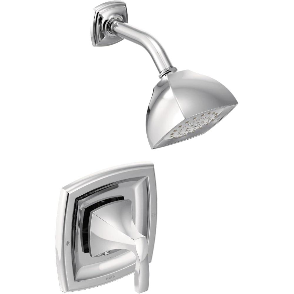 image:imageMoen Voss Chrome PosiTemp PosiTemp Pressure Balancing Shower Trim Kit Valve Required T2692Chrome