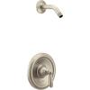 Moen Brantford Brushed Nickel Posi-Temp Pressure Balancing Shower Trim Kit Featuring Shower Lever Handle (Without Showerhead), Valve Required, T2152NHBN(Brushed Nickel)