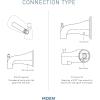 Moen Matte Black Level Tub Spout, 3892BL(Brushed Gold)