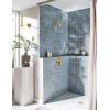 Moen Voss Brushed Gold Posi-Temp Posi-Temp Pressure Balancing Shower Trim Featuring Showerhead and Shower Lever Handle, Valve Required, T2692BG((Pack of 1))