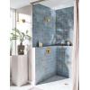 Moen Voss Brushed Gold Posi-Temp Posi-Temp Pressure Balancing Shower Trim Featuring Showerhead and Shower Lever Handle, Valve Required, T2692BG((Pack of 3))