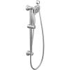 Moen 3863EP17, Polished Chrome, 3-Function 4-Inch Diameter Spray Head Handshower with Slide Bar, Meets EPA WaterSense Criteria, Limited