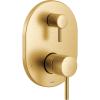 Moen Align Brushed Gold M-CORE 3-Series 2-Handle Shower Trim with Integrated Transfer Valve, Valve Required, UT3290BG(Brushed Gold)