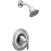 Moen Eva Brushed Nickel One-Handle Posi-Temp Shower Trim Kit Featuring Shower Head and Shower Lever Handle, Valve Required, T2132BN(Chrome)