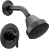 Moen Gibson Matte Black Eco-Performance Modern Shower Trim Featuring Bathroom Showerhead and Lever Handle, Posi-Temp Valve Required, T2902EPBL((Pack of 1))