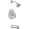 With flowing curves, the Eva collection’s transitional design is pure and organic. Petal-like handles and swan-like spout bring a relaxed feeling to the bath.(1)