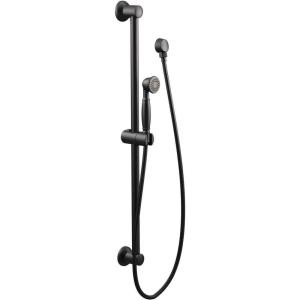 Moen 3869EPWR Traditional Eco-Performance Handshower Handheld Shower with 30-Inch Slide Bar and 69-Inch Metal Hose, Wrought Iron