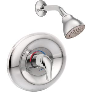 Moen Chateau Chrome Eco-Performance Shower Trim Kit with Showerhead, Lever Handle, and Tub Spout, Posi-Temp Valve Required, TL2369EP(Chrome)
