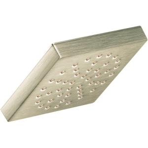Moen S6340 90 Degree Single-Function Showerhead with Immersion Technology at 2.5 GPM Flow Rate, 6-Inch, Chrome(Brushed Nickel)