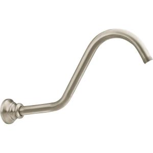 Moen Waterhill Brushed Nickel 14-Inch Replacement Extension Curved Shower Arm, S113BN