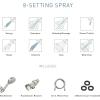 Moen Chrome Hydro Energetix High Pressure Shower Head with Handheld Sprayer Featuring 8 Spray Settings, 200H0