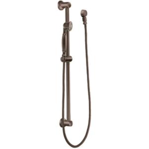 Moen 3869EPORB Traditional Eco-Performance Handshower Handheld Shower with 30-Inch Slide Bar and 69-Inch Metal Hose, Oil Rubbed Bronze(Oil Rubbed Bronze)