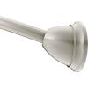 Moen MDN2170CH Magnetix 60-inch Curved Adjustable Single Shower Curtain Rod, Chrome(Brushed Nickel)