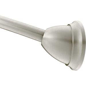 Moen MDN2170CH Magnetix 60-inch Curved Adjustable Single Shower Curtain Rod, Chrome(Brushed Nickel)