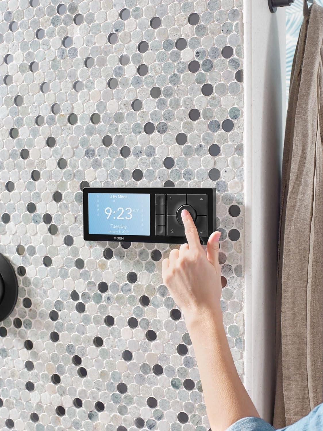 image:imageMoen Terra Beige Smart Shower 2Outlet Digital Water System Controller for Thermostatic Shower Valve TS3302TBMatte Black
