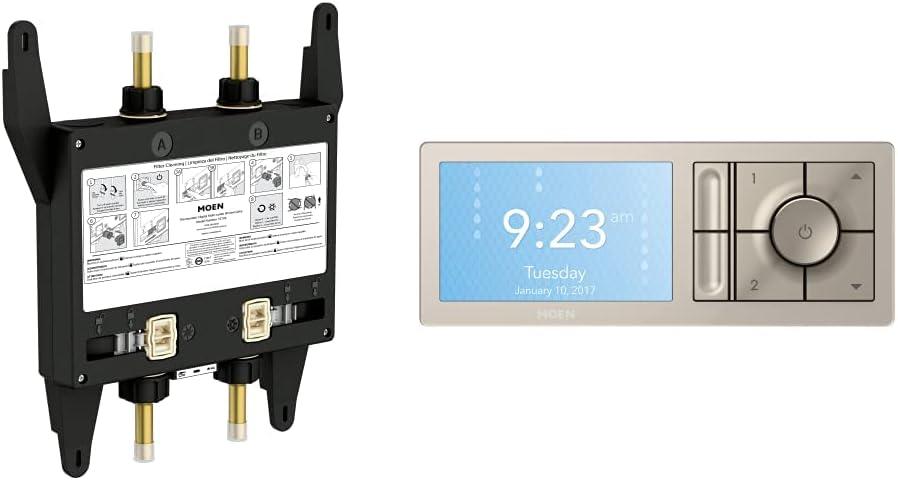 image:imageMoen Terra Beige Smart Shower 2Outlet Digital Water System Controller for Thermostatic Shower Valve TS3302TBTerra Beige