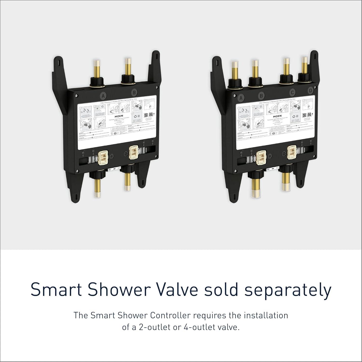 image:imageMoen Terra Beige Smart Shower 2Outlet Digital Water System Controller for Thermostatic Shower Valve TS3302TBTerra Beige